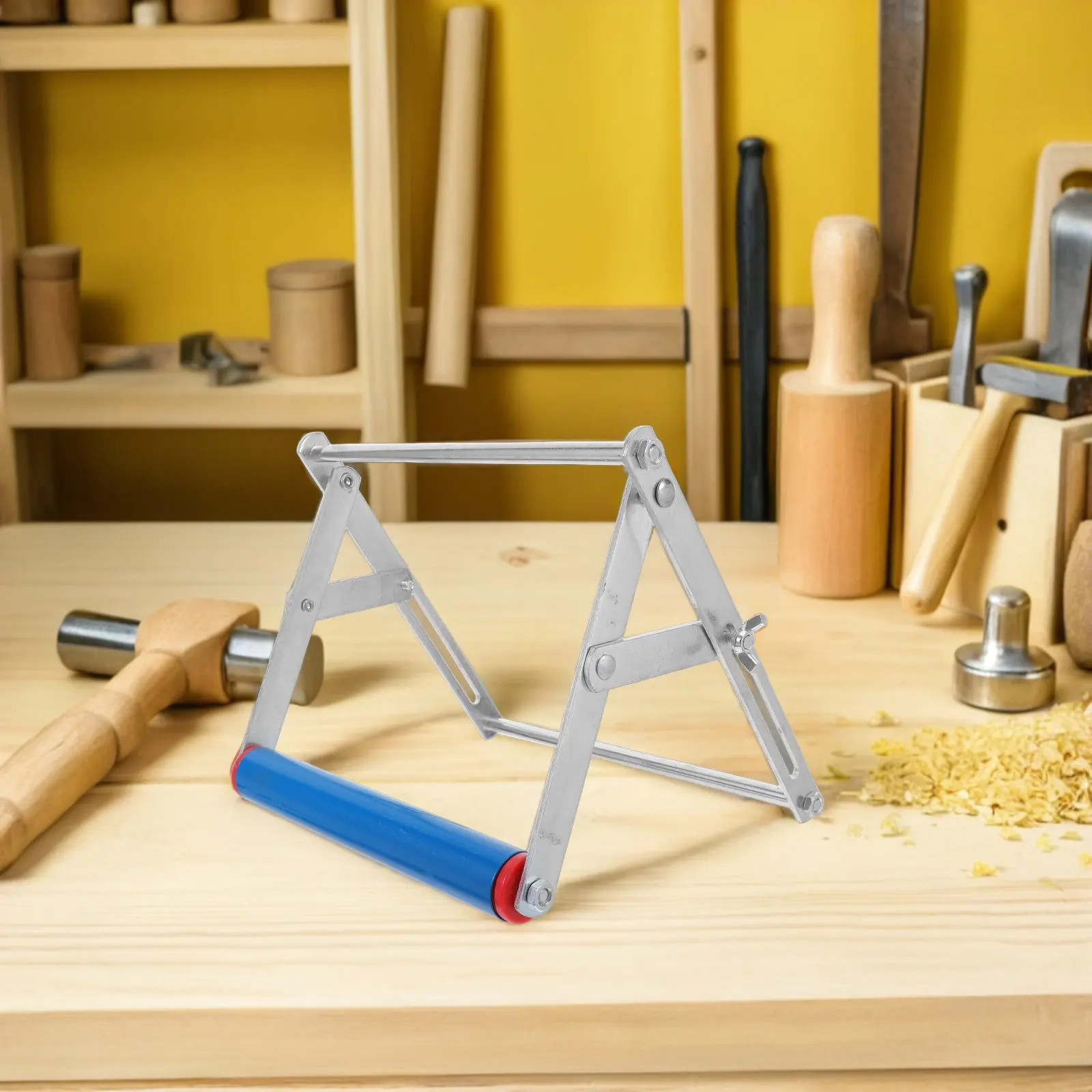Support de machine à découper réglable et pliable pour le travail du bois, support de scie à table, hauteur 55mm-135mm, avec roulettes et fonction de coupe à onglet