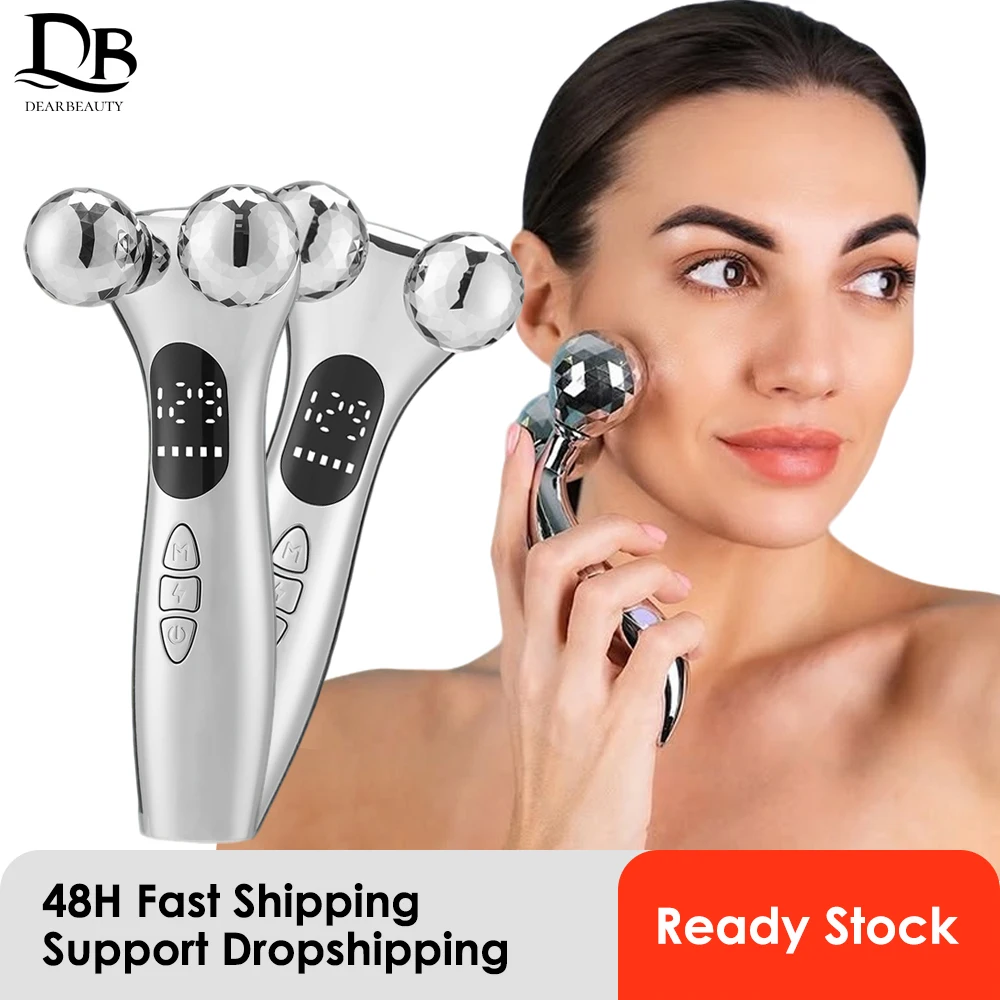

4D Facial Beauty Roller Massager EMS Neck Face Lifting Devices with 12 Massage Modes, 5 Vibration Levels & 9 Intensity Setting
