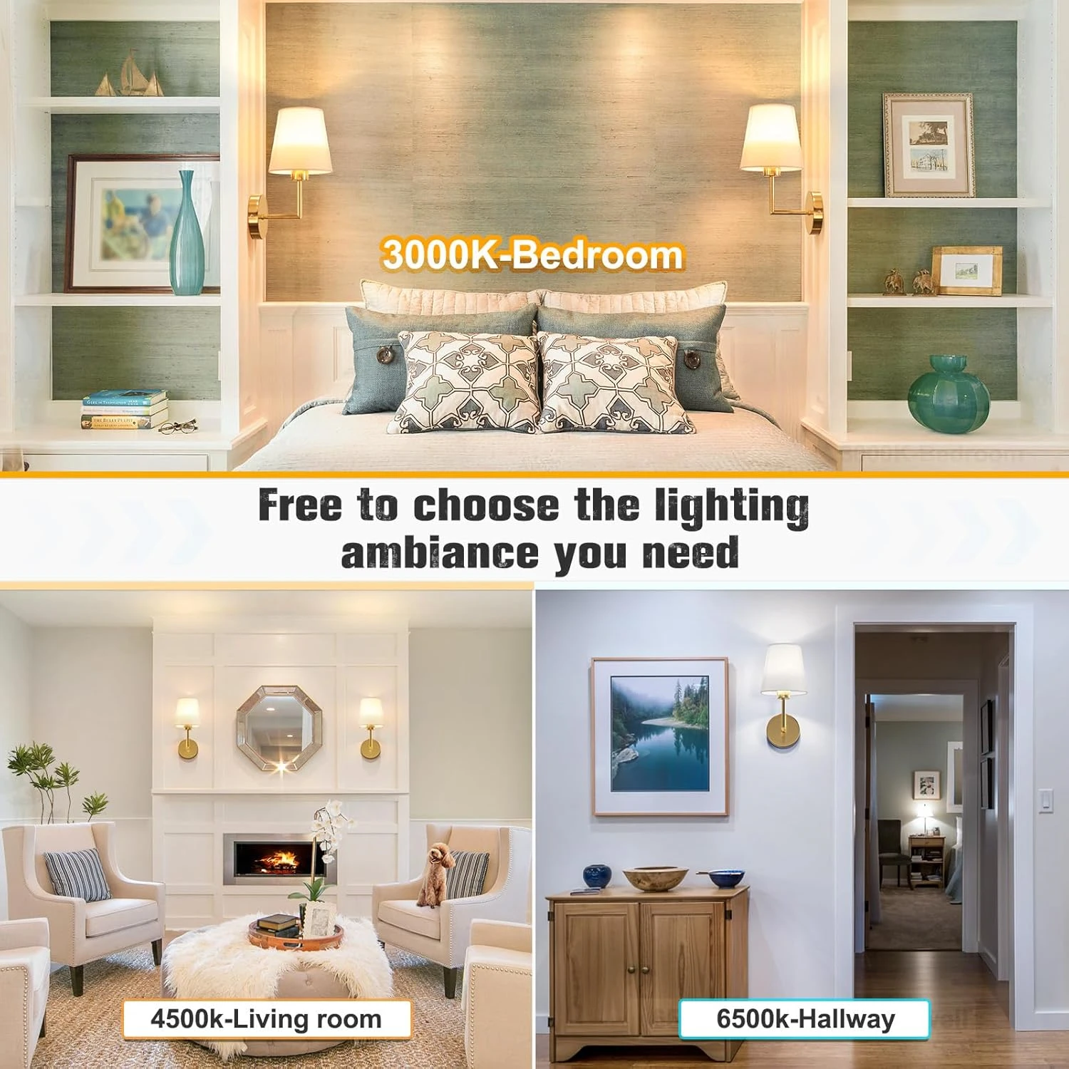 Wireless Rechargeable Battery-Powered Wall Light with Dimmable, Detachable Bulb and Remote Control, 15 Colors, Suitable for Bedroom, Living Room, Hallway Decoration image 4