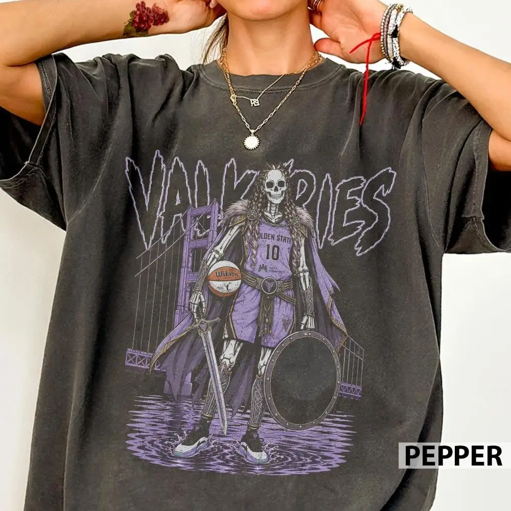 Vintage 90s Golden State Basketball Women Skull Comfort Colors Shirt, Gabby Williams Game Day Outfit Shirt