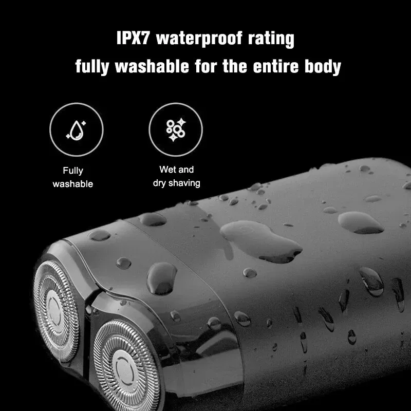 NEW  Mijia Electric Shaver S100 Twin Blade Dry Wet Razor Beard Trimmer Cutter TypeC Rechargeable Men Razors Machine Portable