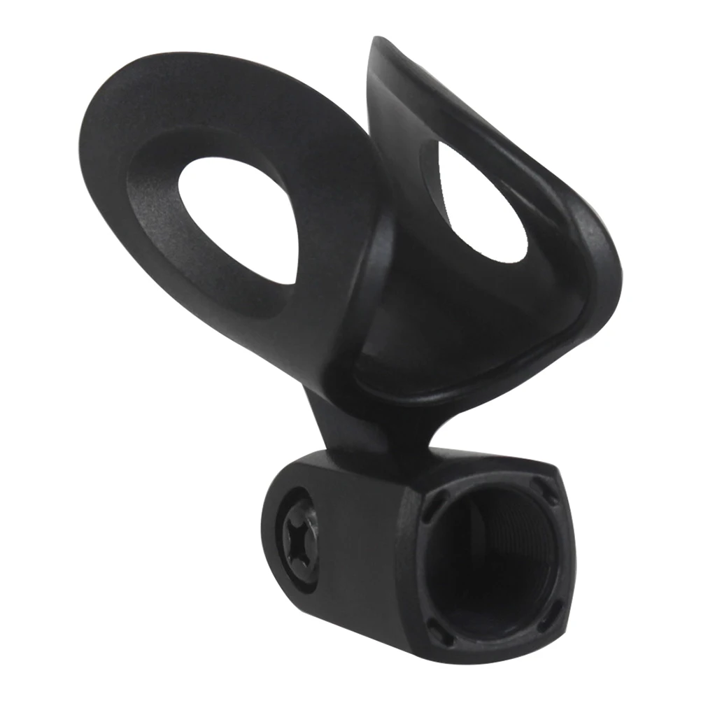 

Elliptical Microphone Clip Holder Rotatable Universal Fit for Wireless Dynamic Vocal Mic Desktop Mic Stand Clip Holder Accessory