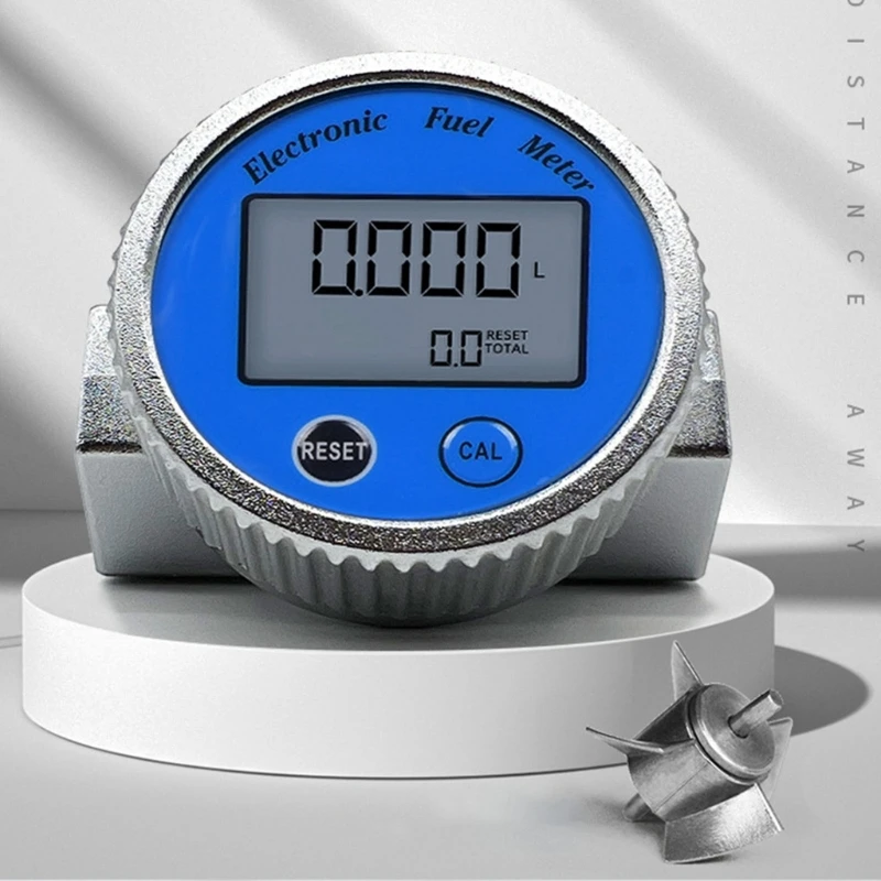 

Professional Turbines Flow Meter 3/4in/1in Full Sealing Digital Flowmeter Aluminum Alloy Plastic for Most Thread