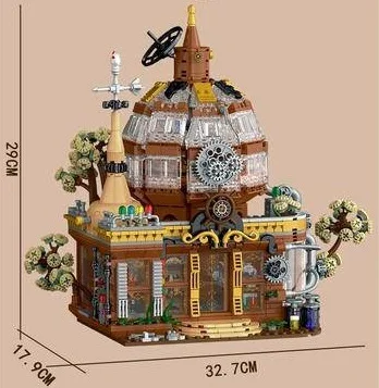 

Model 020202 steampunk magic store with lighting, street scene simulation, Educational Birthday Halloween, Christmas gifts