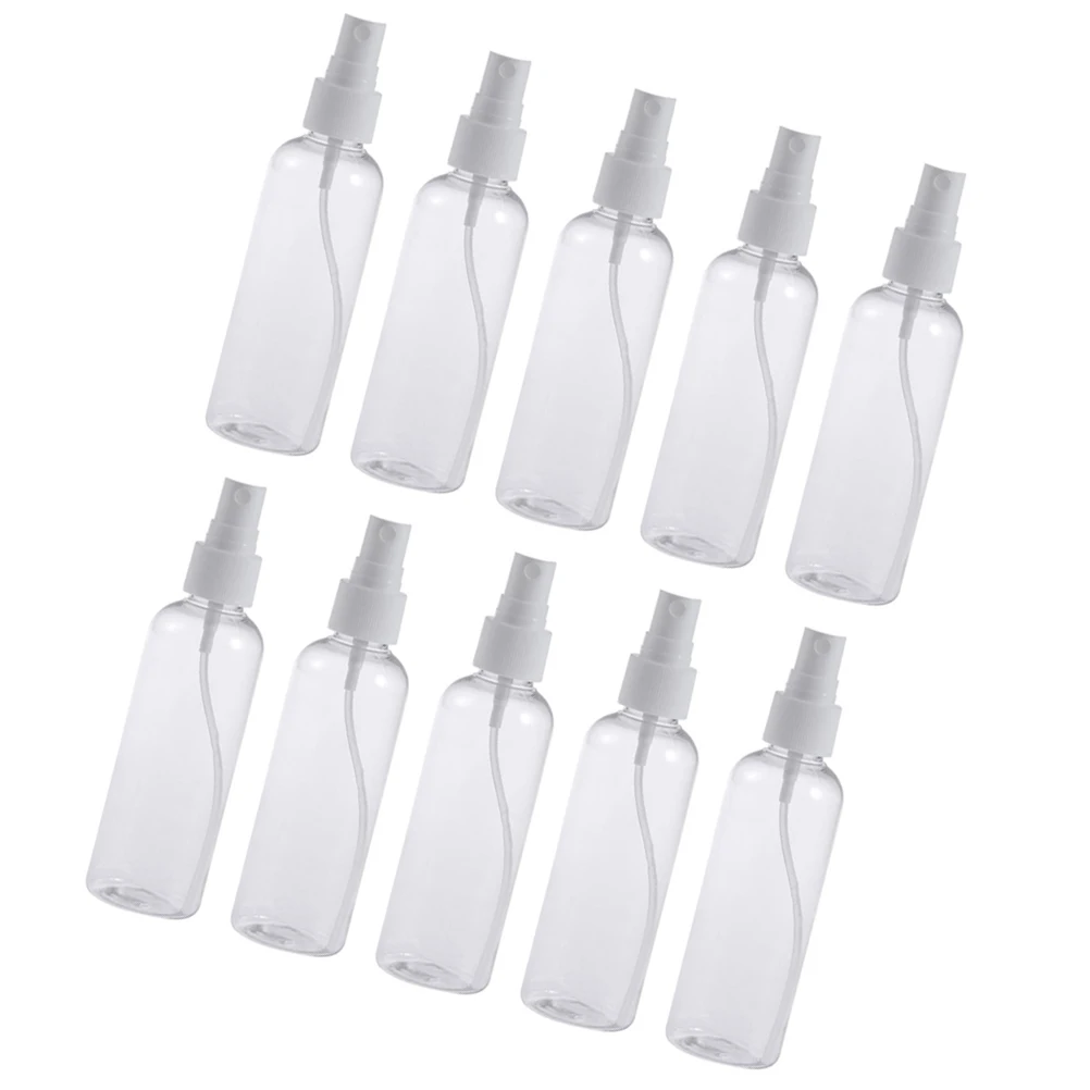 

10pcs Disinfection Spray Bottles Refillable Portable Fine Mist Travel Empty Lightweight Compact Toiletries Storage