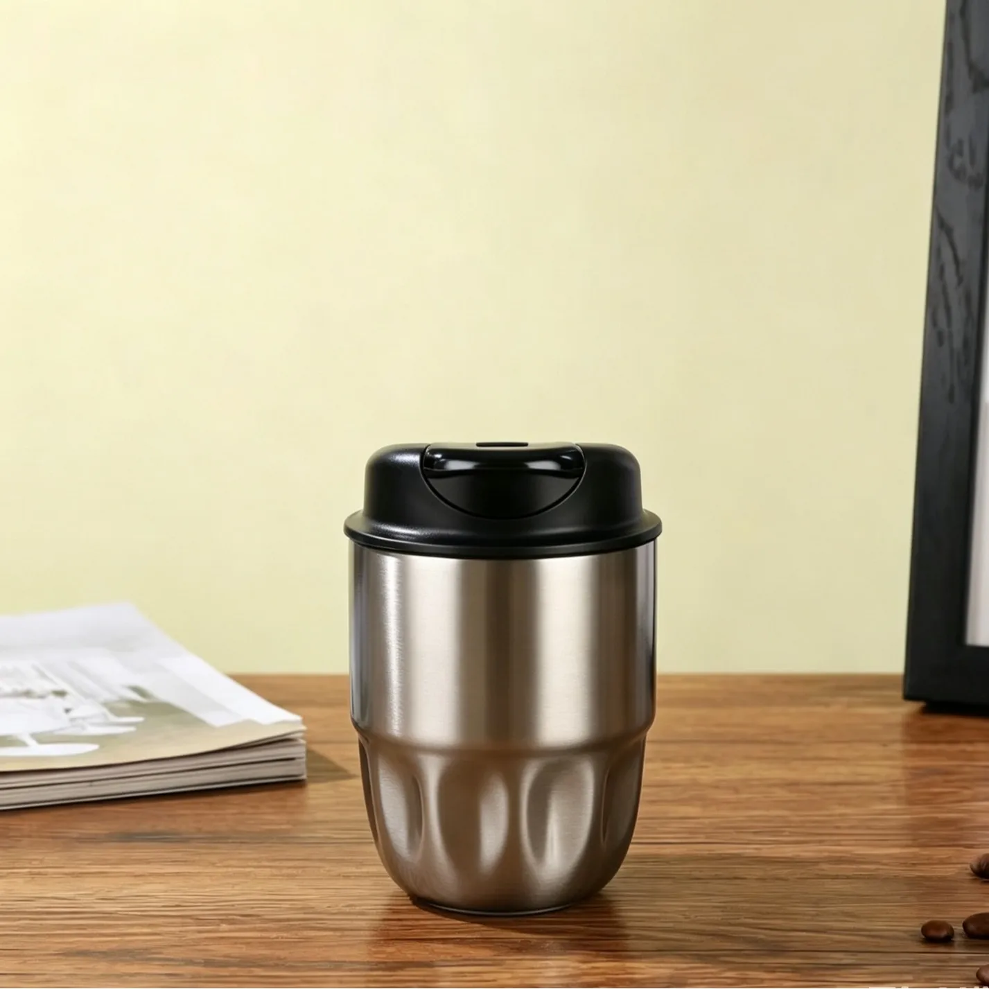 Bottled Joy Coffee Cup 316 Double-layer Thermos Cup Men's and Women's Pot Belly Cup Car High Appearance Level Water Cup