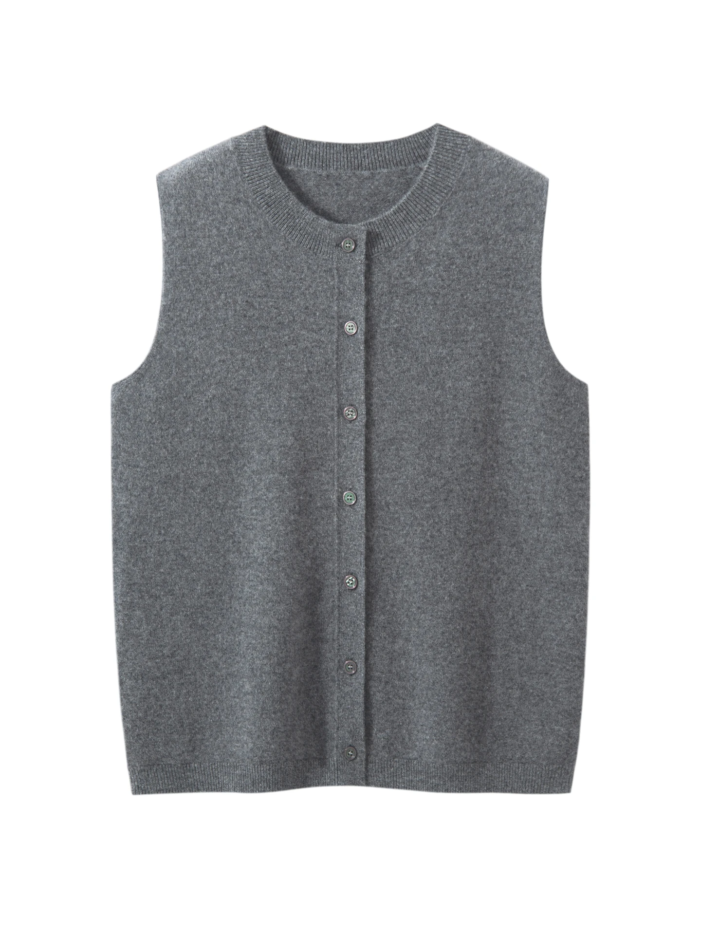 

Autumn Winter Women's round Ne Svel Camere Knitted Vest Faionable Layering ex Versatile Color Vest