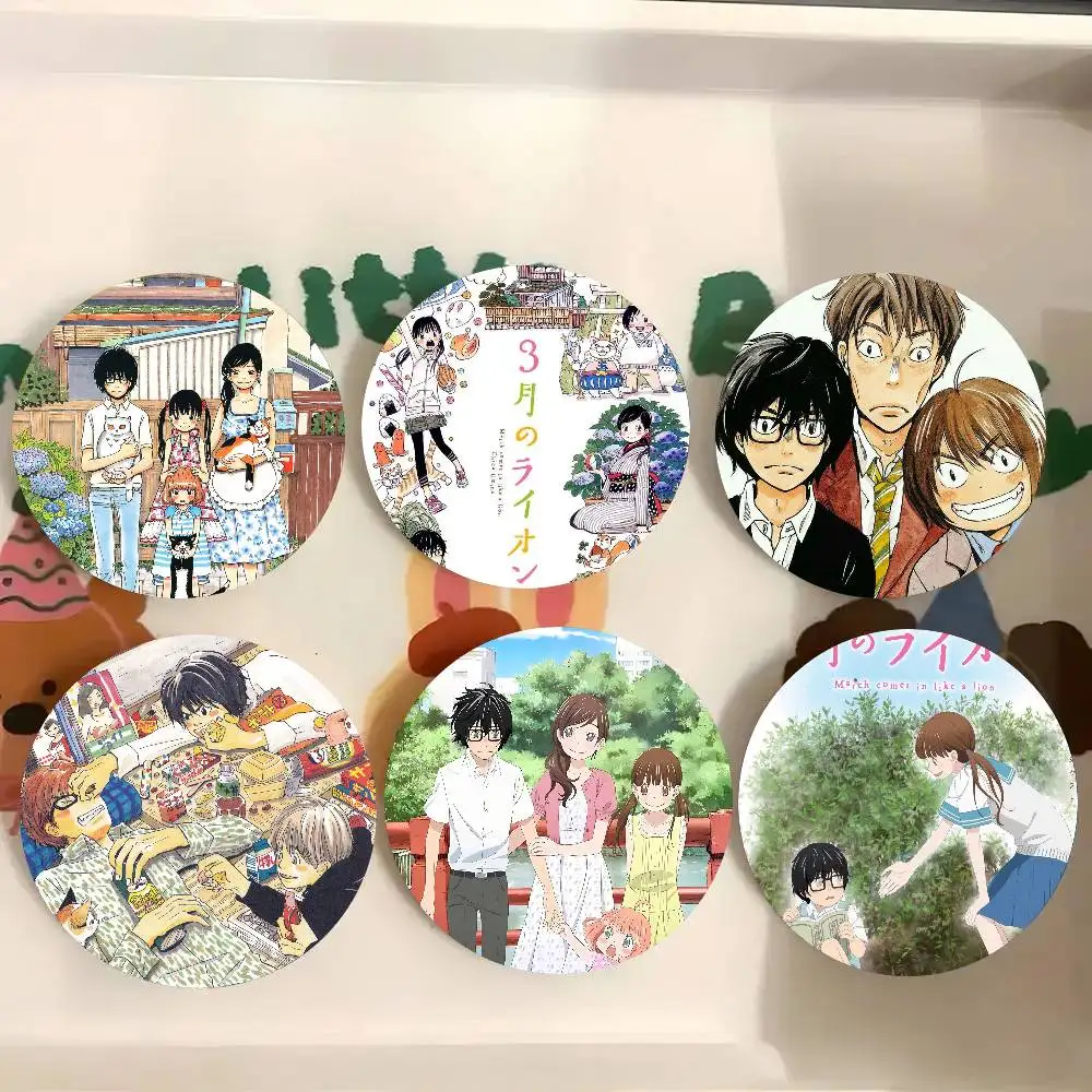 M-March Comes In Like A Lion Anime Pins Brooch Cartoon Badge For Friend Backpack Clothes Collect Accessories Jewelry Gift