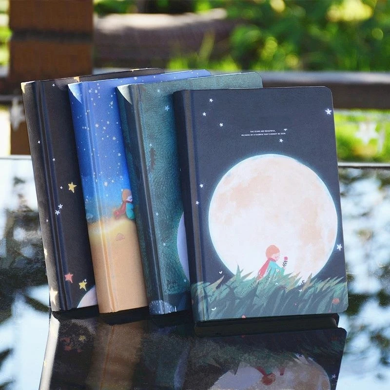 Thickened hardcover color page illustrations cute notebook Little Prince series beautiful diary student notebook gift