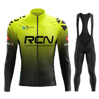 2025 New Rcn Team Autumn Cycling Jersey Set Ropa Ciclismo Men Long Sleeve Bike Clothing MTB Maillot Road Bicycle Bibs Uniform