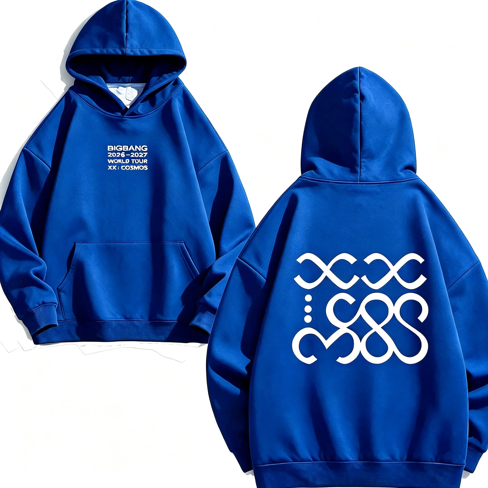 Bigbang 20. Jubiläumskonzert Unisex-Hoodie XX COSMOS 2026-2027 Welttournee Vorder- und Rückseitengrafikdruck Kpop VIP-Fans Sweatshirt – Detail 12