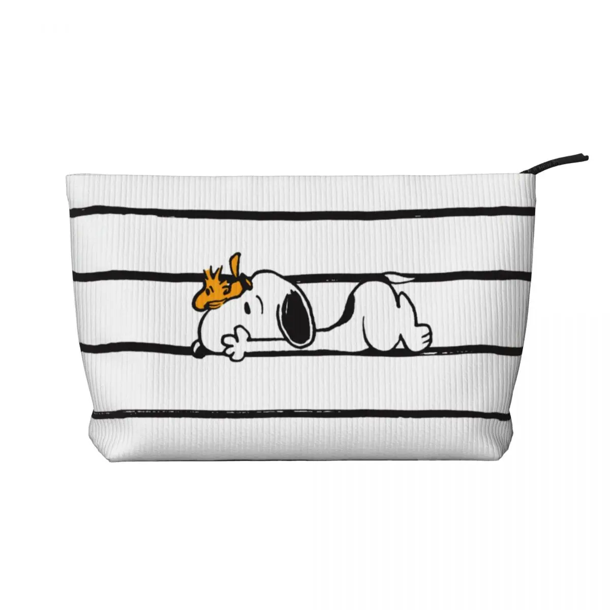 Custom Travel Cute Cartoon Snoopy Toiletry Bag Corduroy Cosmetic Makeup Organizer Women Beauty Storage Dopp Kit Box