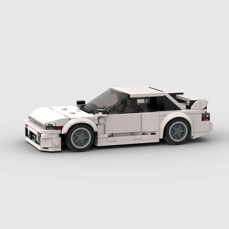 MOC Classical Car City Speed Champions Super Race F1 Creative Vehicle S13 240sx Model Building Block Racing Christmas Gift Toy