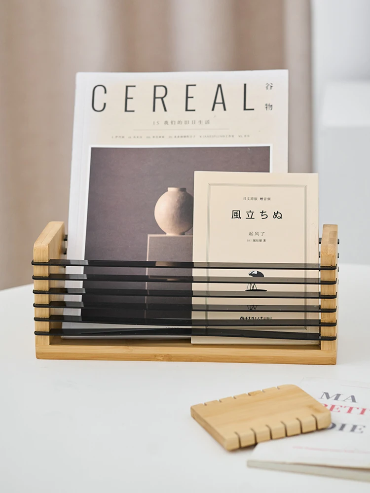 

2pcsCreative high-end home storage rack, home bamboo multifunctional sliding storage box