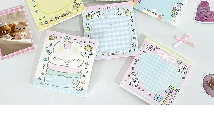 MINKYS 50 Blatt Kawaii Vierblättriges Kleeblatt, Notizblöcke, Papier, To-do-Liste, Tagebuch, Notizpapier, DIY-Material, Schreibwaren – Detail 13