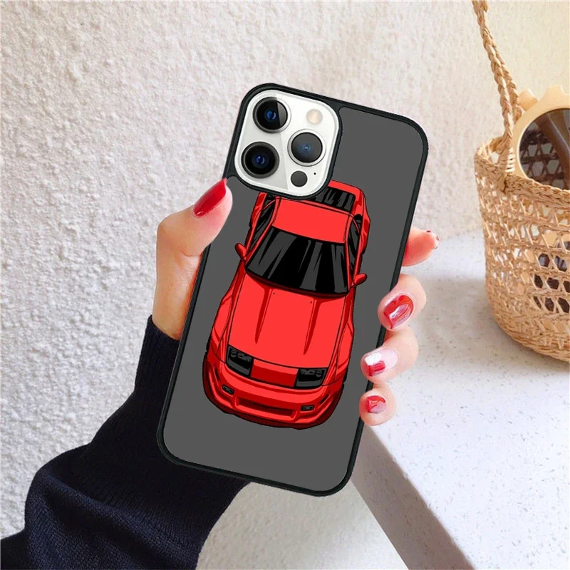 Silvia JDM Cars Phone Case para iPhone, Tampa Traseira Shell, iPhone 15, 14, 12, 13 Mini, 6, 7, 8 Plus, X, XS, XR, 11, Pro, máx. SE, 2020