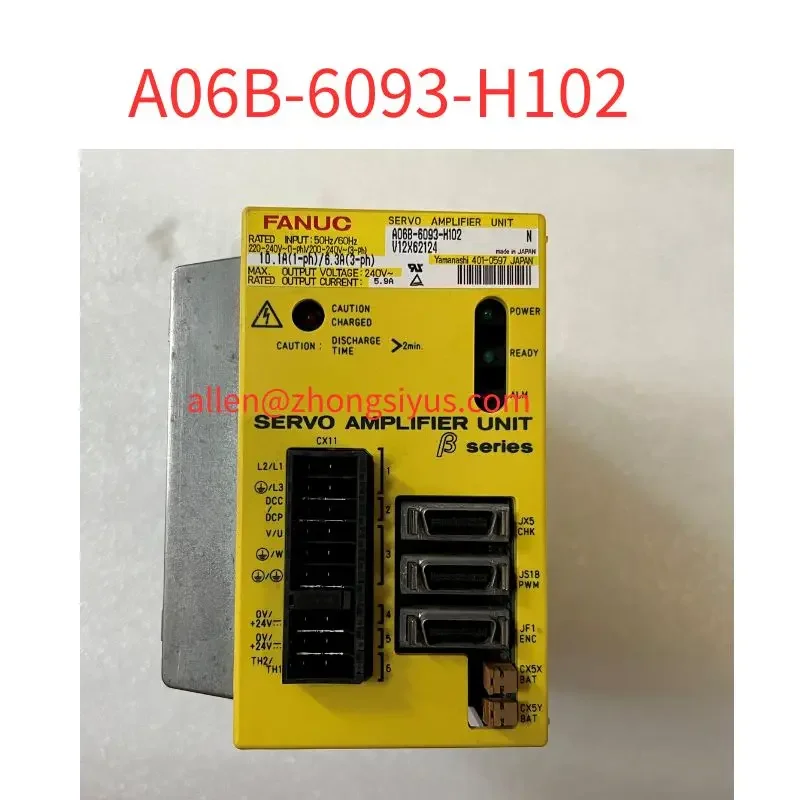 A06B-6093-H102 second-hand tested ok  Servo Drive in good Condition