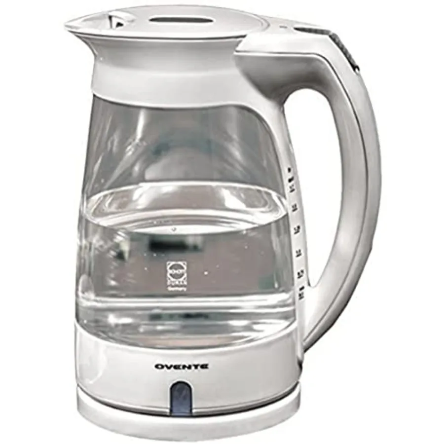 

Electric Kettle Hot Water Boiler 1.7 Liter BPA Free Borosilicate Glass Fast Boiling Countertop Heater with Automatic Shut Off a