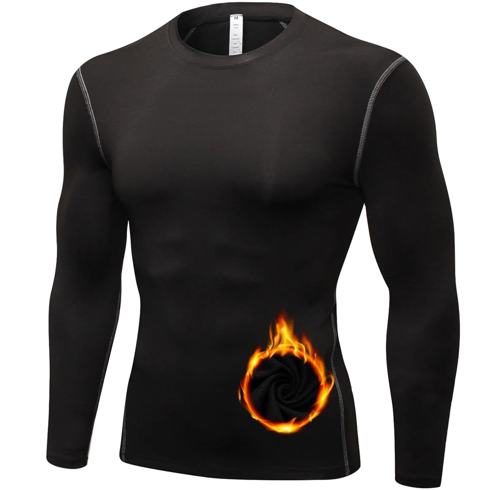 Men Compression Shirts Fleece Lined Tights Gym Wear Manufacturer Mens gym Clothes Tops