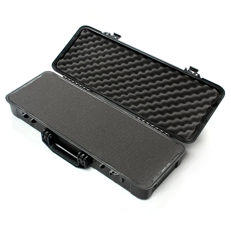 Hard Shell Carrying Case Portable Waterproof Safety Box Impactproof Shockproof Instrument Tool Storage Box With Sponge