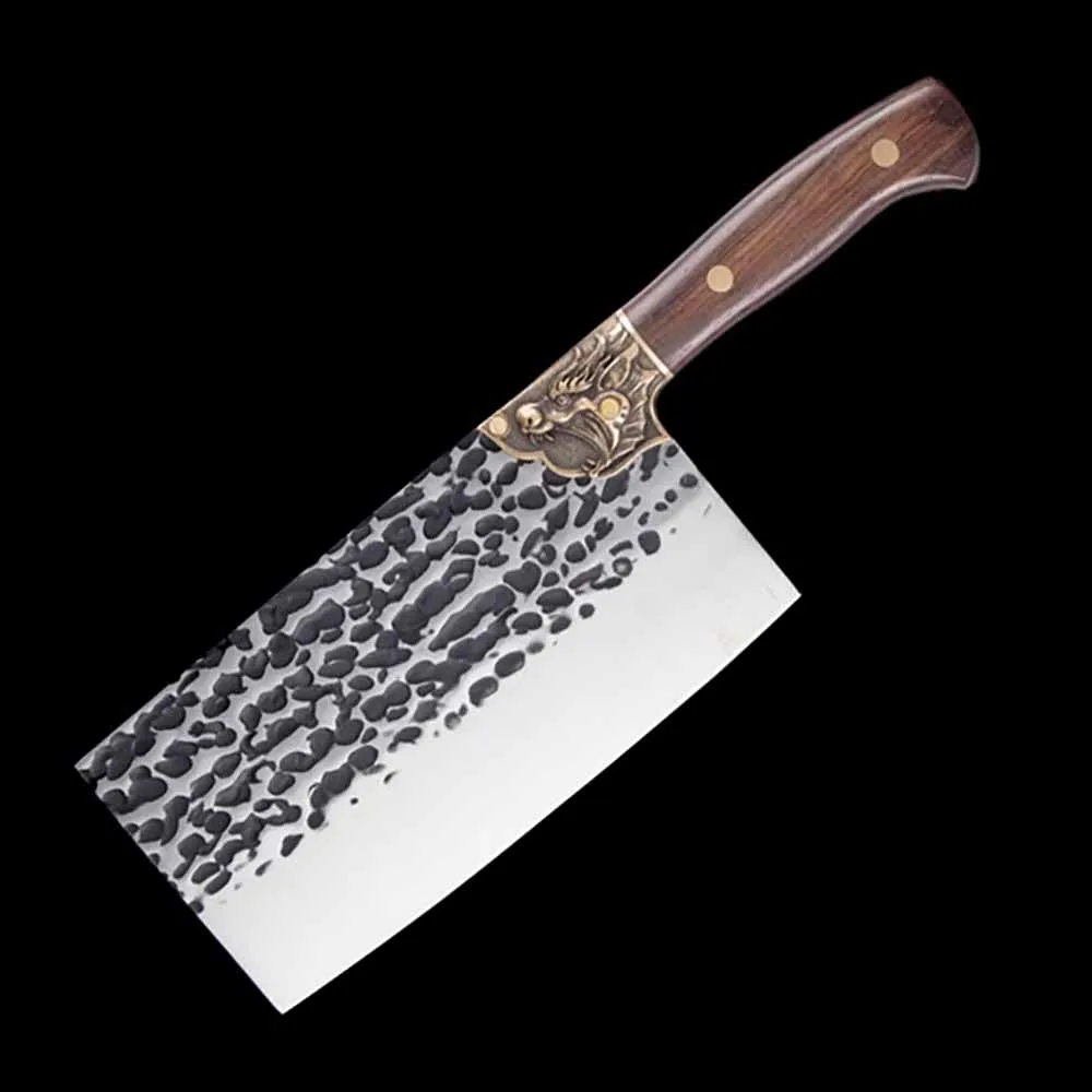 

Chinese Chef's Knives Kitchen Chop Cut Knife Handmade Forged High Carbon Stainless Steel Butcher Meat Cleaver 8Inch China Messer