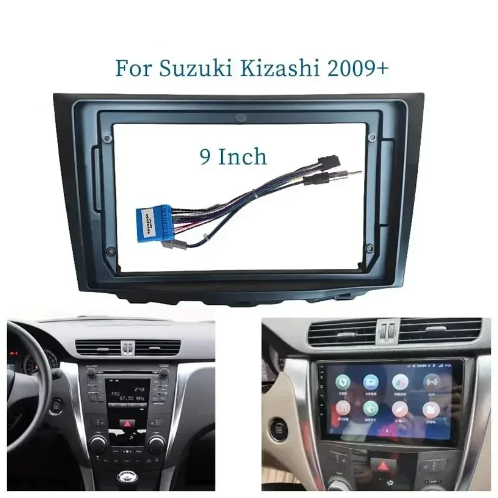 

For Suzuki Kizashi 2009+ 9 Inch Car Frame Fascia Adapter Android Radio Dash Fitting Panel Kit