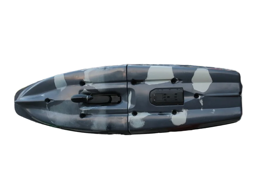Material de casco de HDPE para kayak marino con pedal Modular para una sola persona de 9,3 pies con hélice para pescar ríos