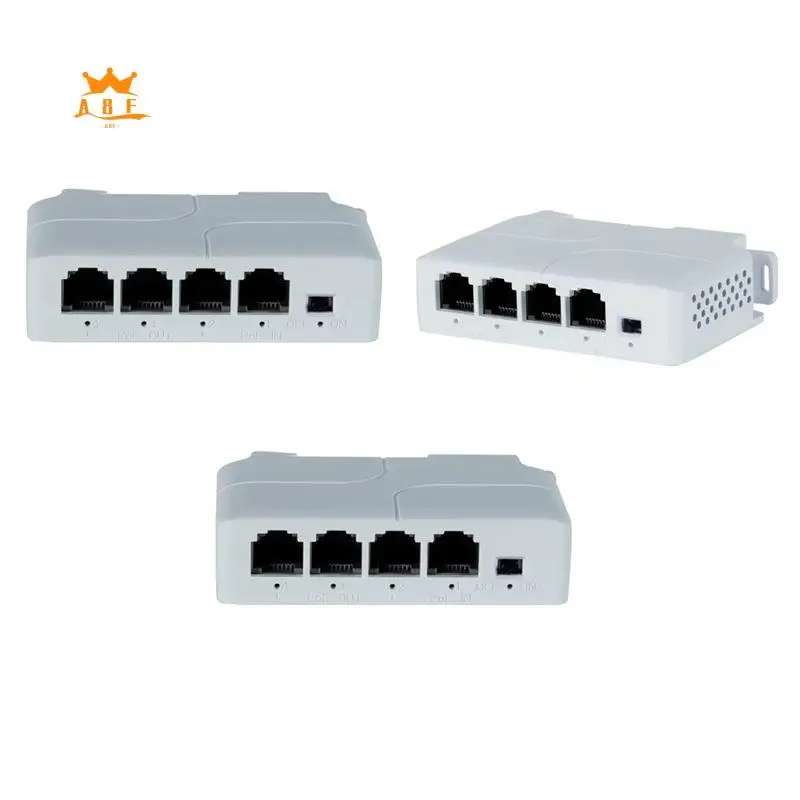

A08E-4 Port 1 In 3 Out Port Poe Extender Cascadable IEEE802.3Af 100Mbs For IP Transmission Repeater Switch NVR IP Camera