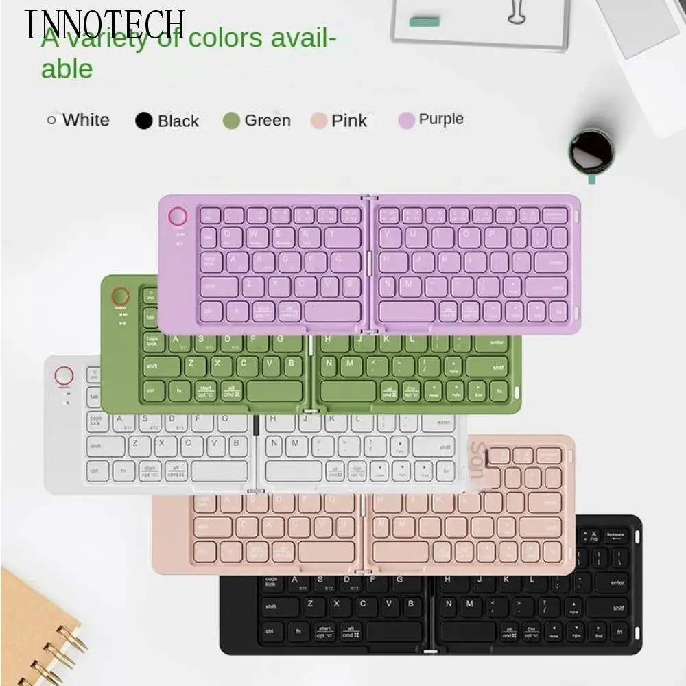 

Lightweight Bluetooth Folding Keyboard Rechargeable Ultra-thin Wireless Notebook Keyboard Colorful Comfortable