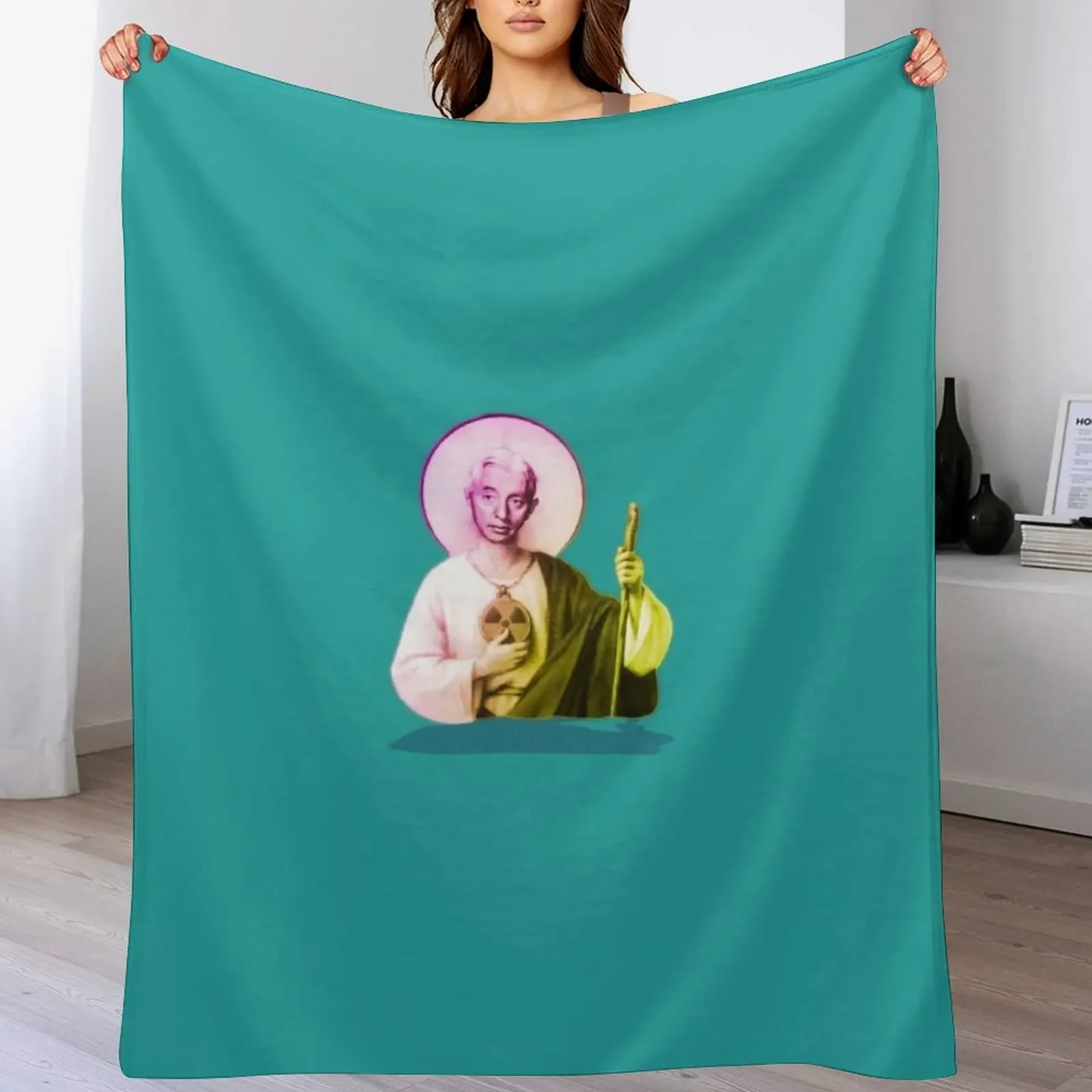 Hyman G. Rickover, Patron saint of RadCon Throw Blanket Spring Fall Cozy Throw Blanket for Couch