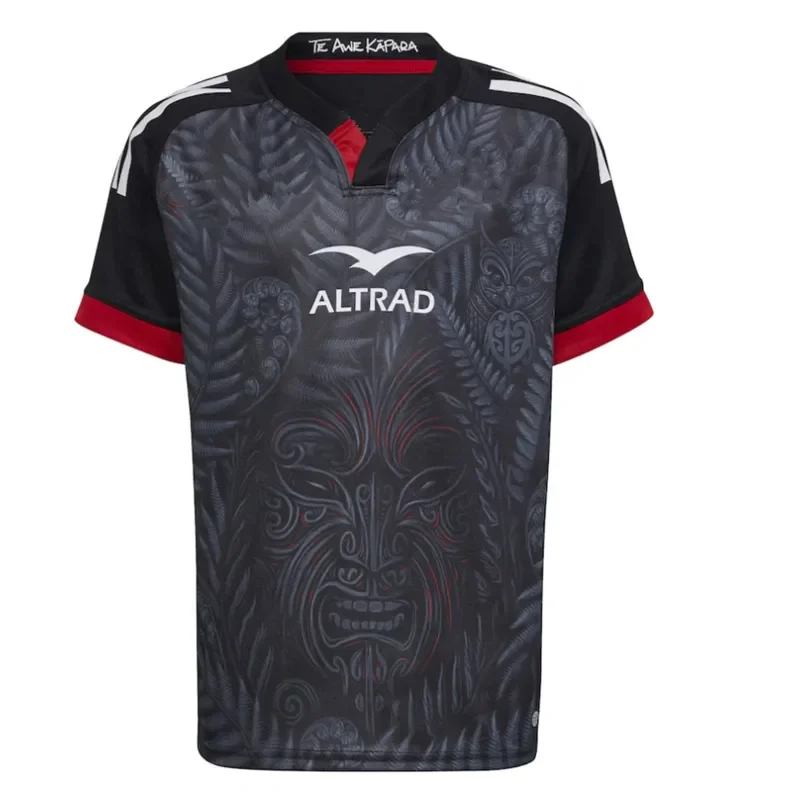 2022 New Zealand Maori All Blacks Home Rugby Jersey Size:S-5XL （Print Custom Name Number）Top Quality