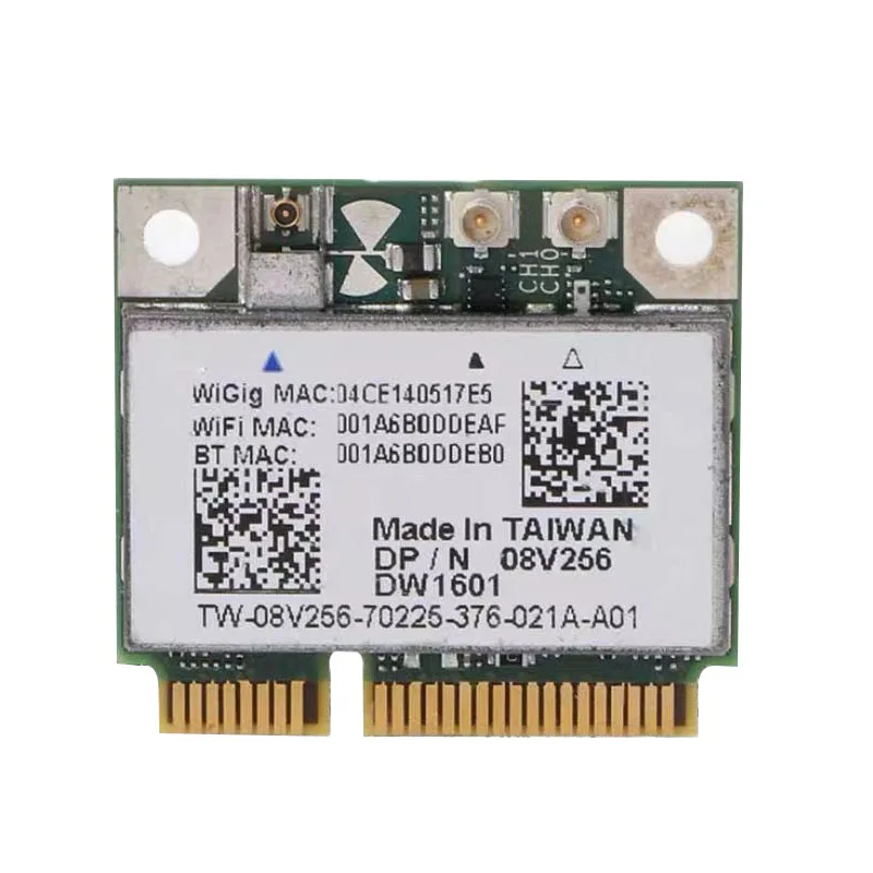 Draadloze DW1601 QCA9005 8V256 WiGig 802.11AD 7 Gbps Half Mini Draadloze Kaart voor Latitude 6430u/E6430/XPS 18