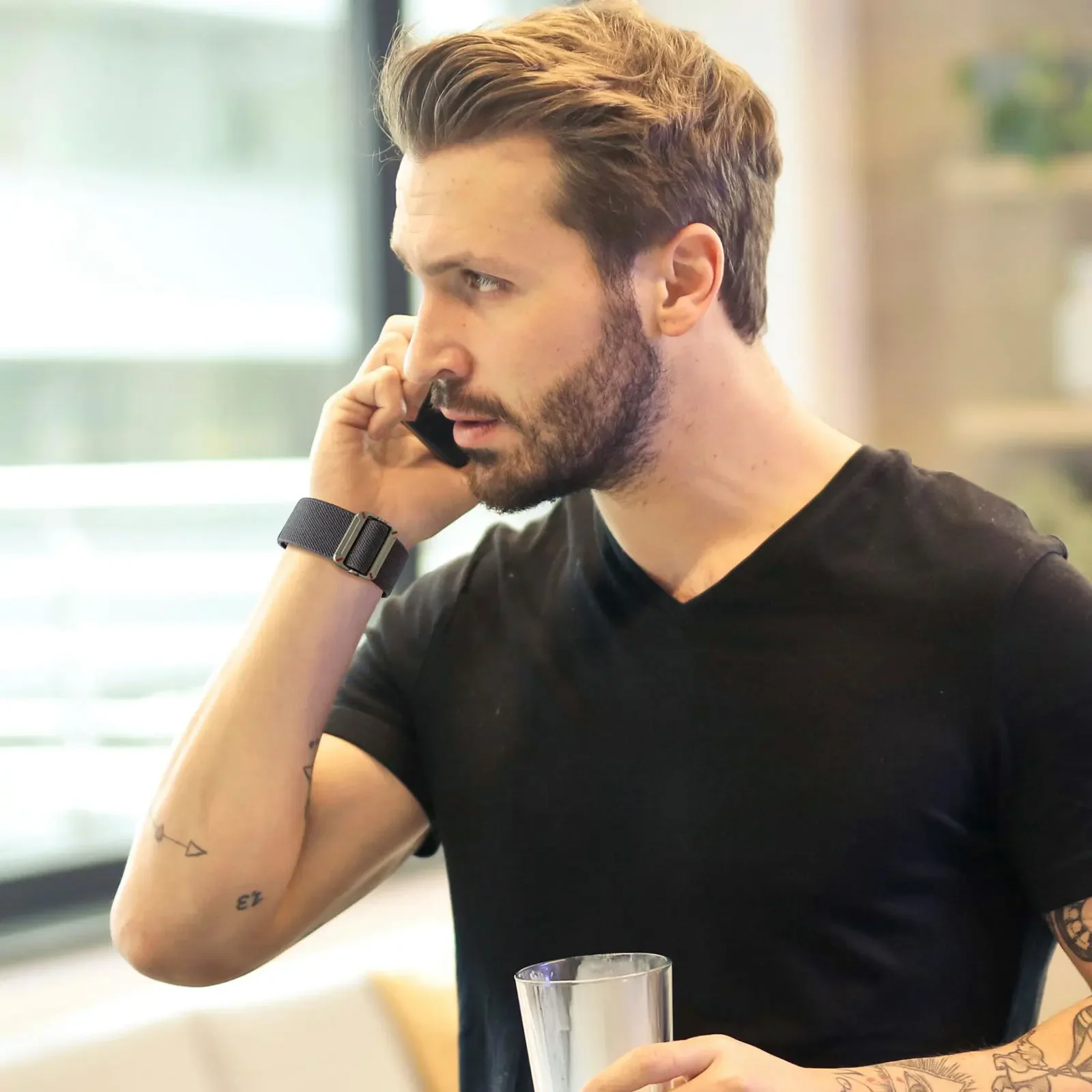 Banda elástica para Honor Watch 4, correa trenzada elástica de nailon suave