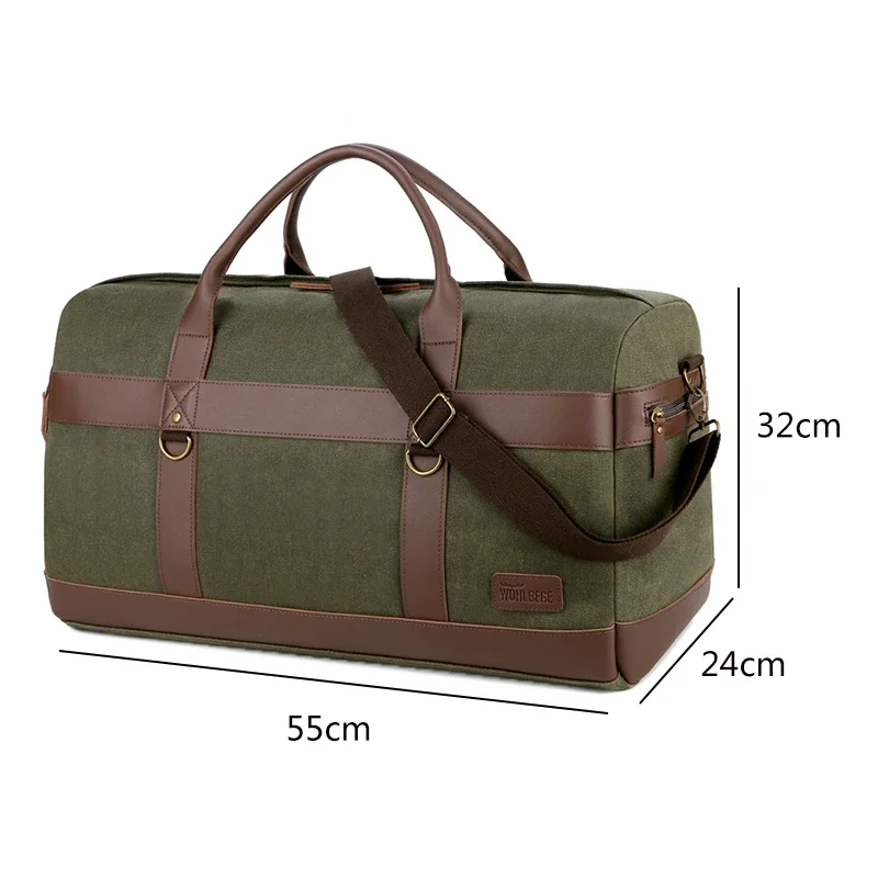 Men Canvas Travel Tote Bags Exclusive Adventure Bags Hand Luggage Bags Large Capacity Travel weekend Duffle Bag