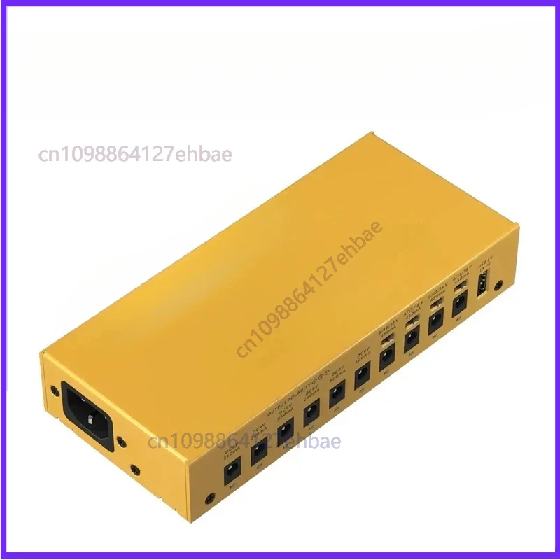 Источник питания для гитарной педали эффектов VITOOS, 10 изолированных выходов постоянного тока/5 В USB (4 канала регулируемого напряжения 9 В/12 В/18 В) AD10S-SV4