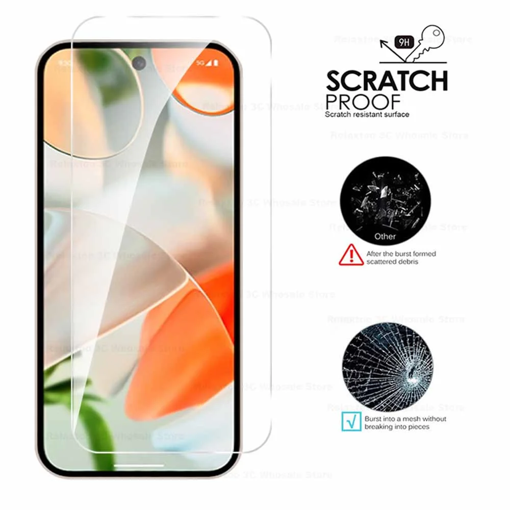 2in1 Camera Tempered Glass Case For Google Pixel 8 9 Pro XL Screen Protector Pixel8 Pixel 8 Pro 7a 6a 8a 6 9Pro Protective Film