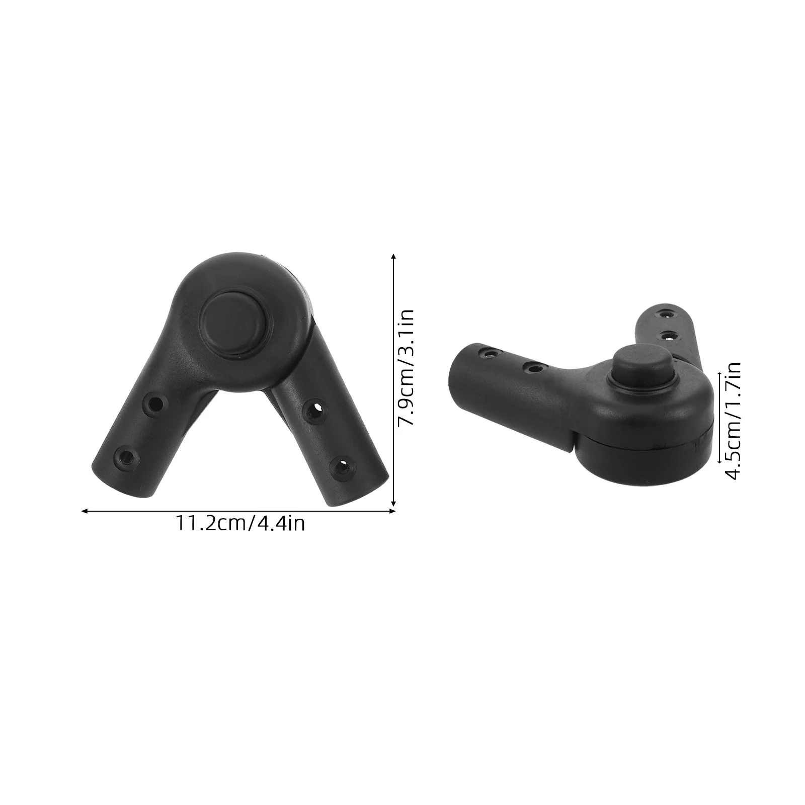 2 مجموعة عربة أطفال قابلة للطي موصل لأنابيب 22 مللي متر مقبض خفيف الوزن استبدال مشترك طقم تصليح كرسي يدفع باليدين البلاستيكية المتينة