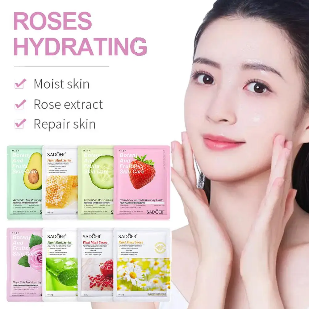 

1pcs Natural Plant Face Mask Beauty Skincare Masks Firming Mask Face Hydrating Moisturizing Facial Cosmetics Care X4R6