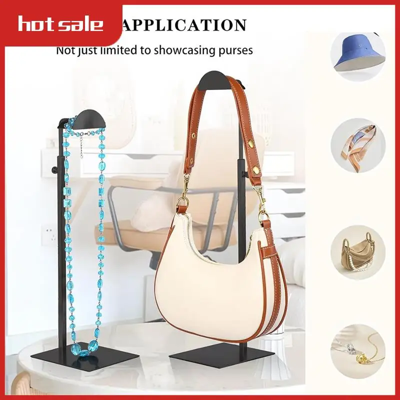 

A50M-Purse Display Stands Purse Stands For Display Bag Display Stand Holder Handbag Display Stand Black