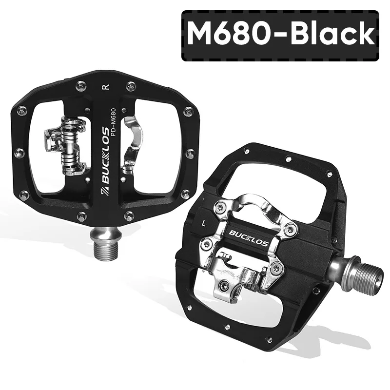 

Bike Pedals Double Sided Pedal Aluminium Locking Pedals 9/16in Threaded High Quality Sealed Bearing MTB Bicycle Accessories