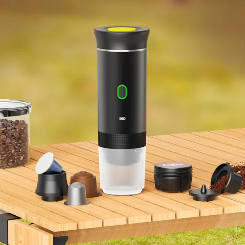 

Electric Portable Capsule Coffee Maker American Espresso Electric Small Wireless Heating Pump Coffee Maker For Cars Homes