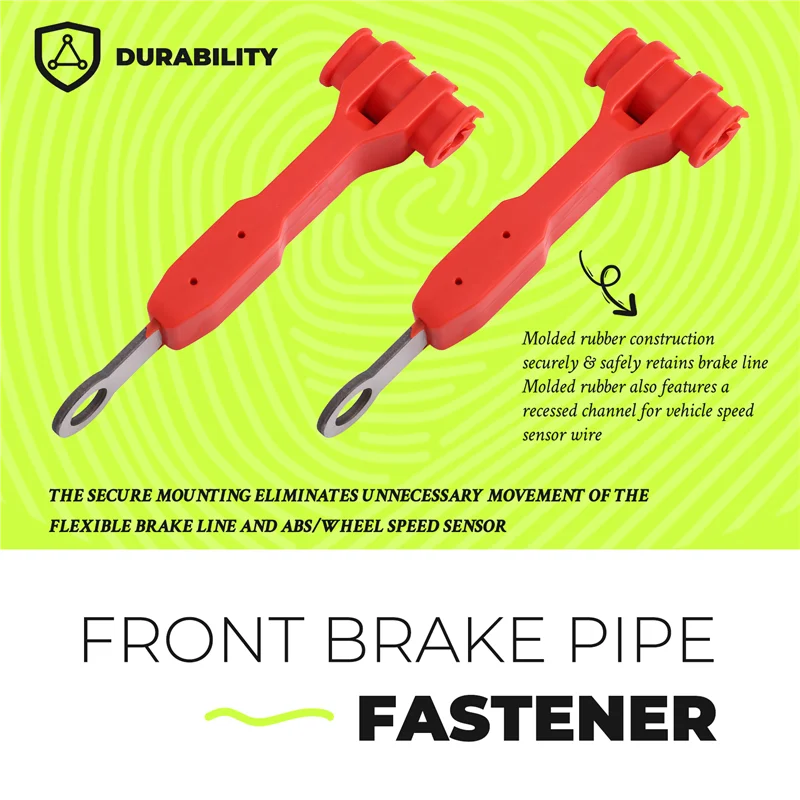 

Red Front Brake Line Anchor 1101255 Brake Hose Bracket Separator For JEEP Wrangler JK JL Unlimited 2/4 Doors