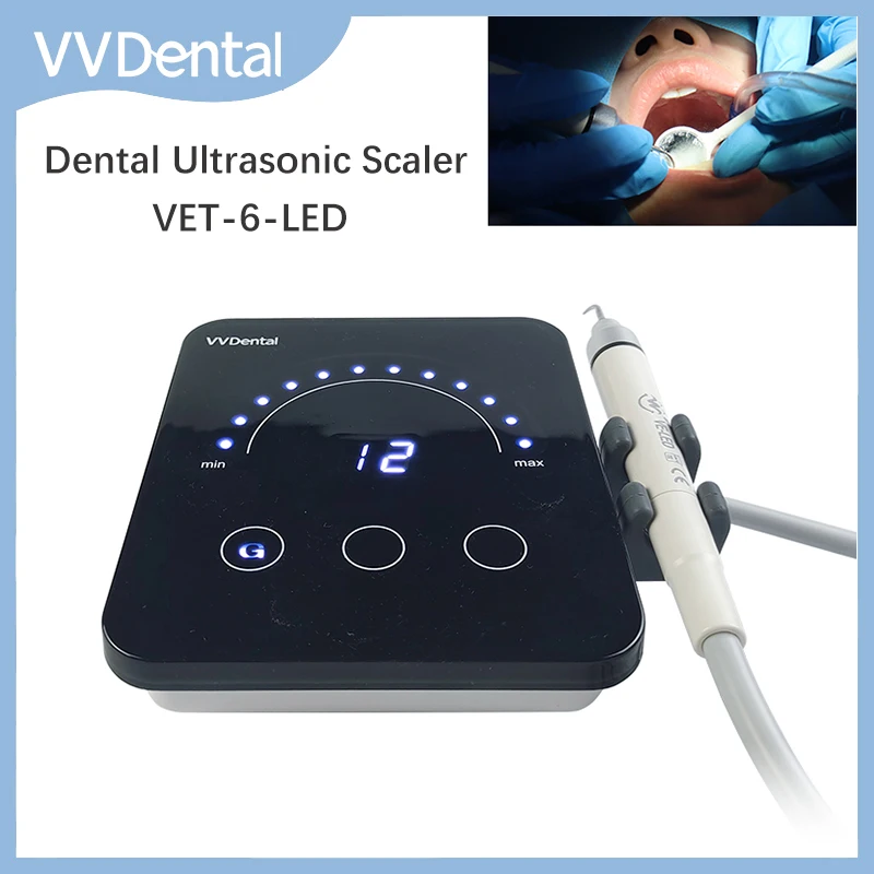 

Dental Ultrasonic Scaler Machine with LED Light Handpiece Touch Screen To Removal Stones Plaque Oral Care Teeth Cleaning Tools