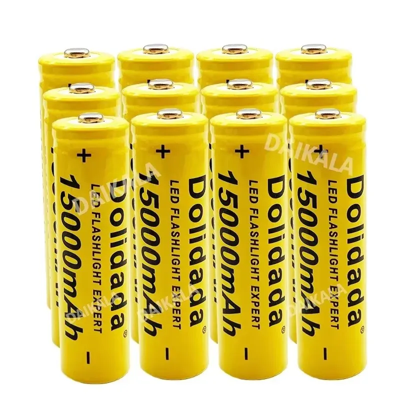 Uitgebreide Upgrade Van De Nieuwe 18650 3.7V 15000Mah Lithium Batterij Zaklamp 18650 Oplaadbare Batterij Zaklamp+201 Lader 3.7V