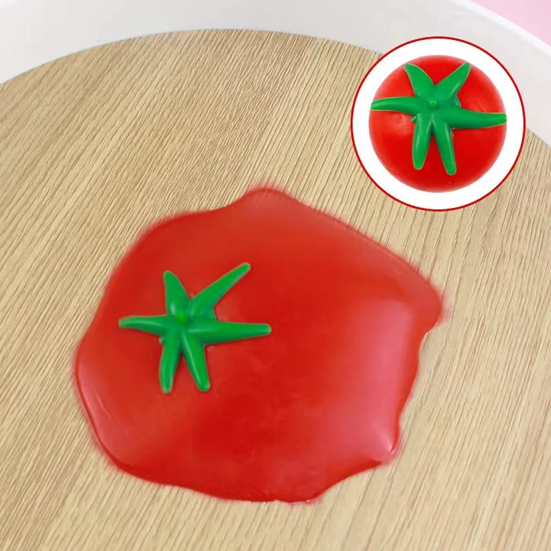 Artificial Fruits Children\'s Tomatoes Water Polos Adult Novelty Pressure Relief toys That do not Fall  Vent Autism toy Gifts