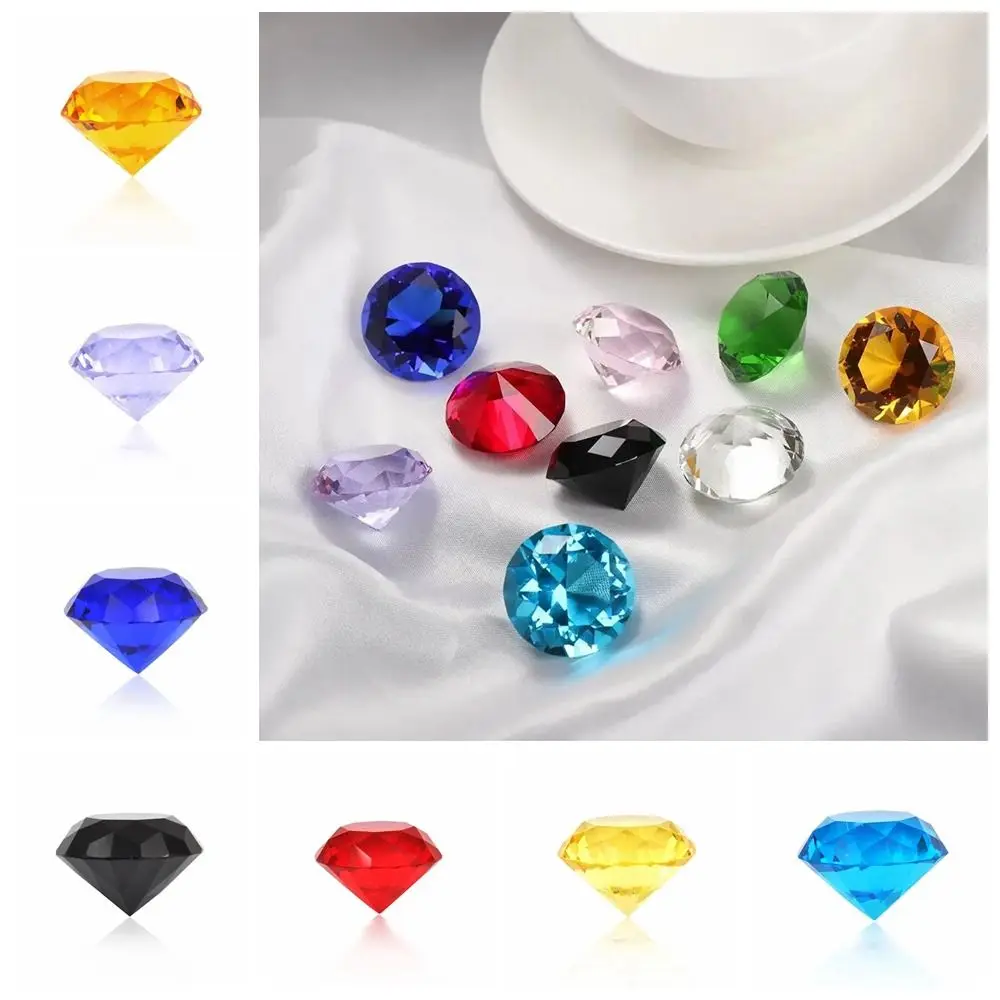 Colored Crystal Diamond Ornament Jewelry Craft Cutting Process Artificial Crystal Diamond DIY Diamond Shaped