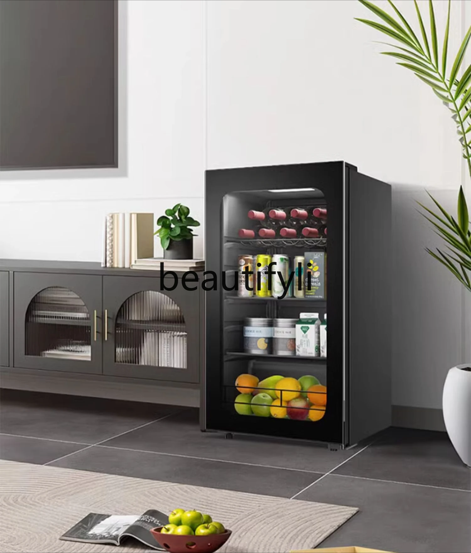 

136/167L small refrigerator living room tea beverage frozen fresh-keeping refrigerator