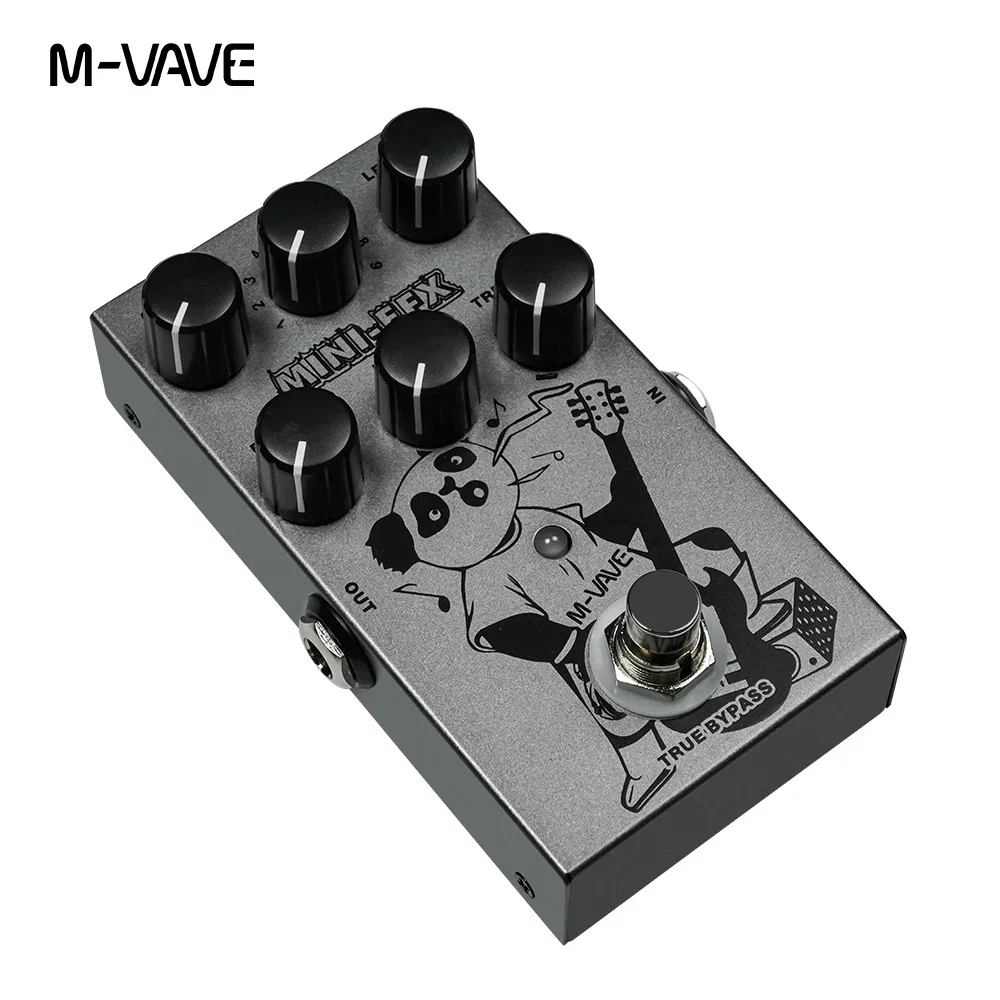 M-VAVE MINI-EFX Electric Guitar Effect Pedal 4 Overdrive Effects 4 Distortion Effects Boost 3 Band EQ True Bypass Guitar Part