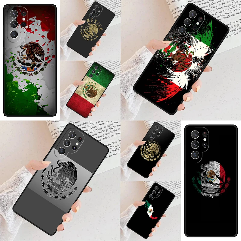 

Чехол с мексиканским флагом для телефона Samsung Galaxy S24 S23 S22 S21 Ultra S10 Note 10 Pro S20 Plus FE S9 S8