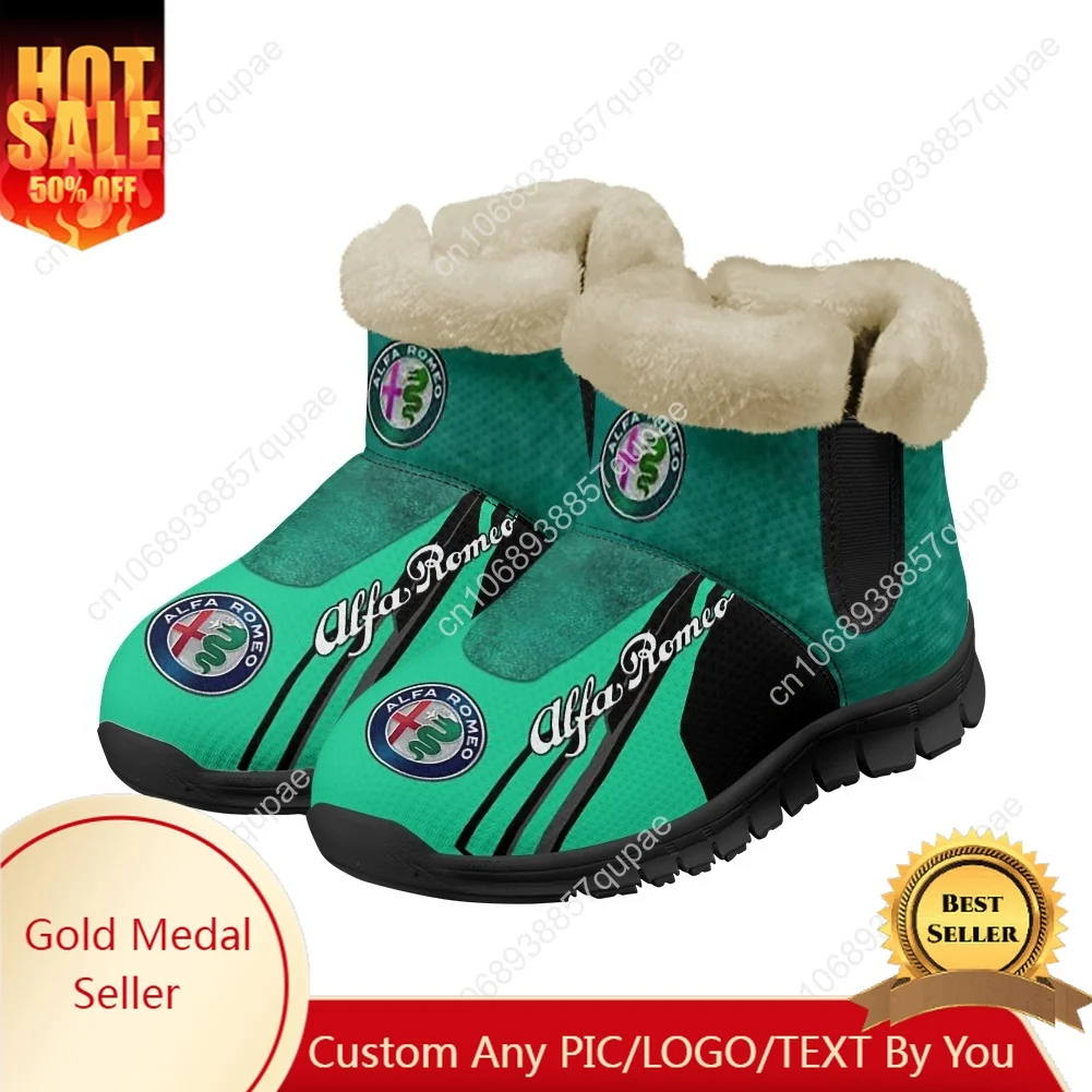 A-Alfa Snow Boots Motorcycles Mens Womens Teenager R-Romeo Shoes Keep Warm Casual Lightweight Couple Sports Custom Sneakers